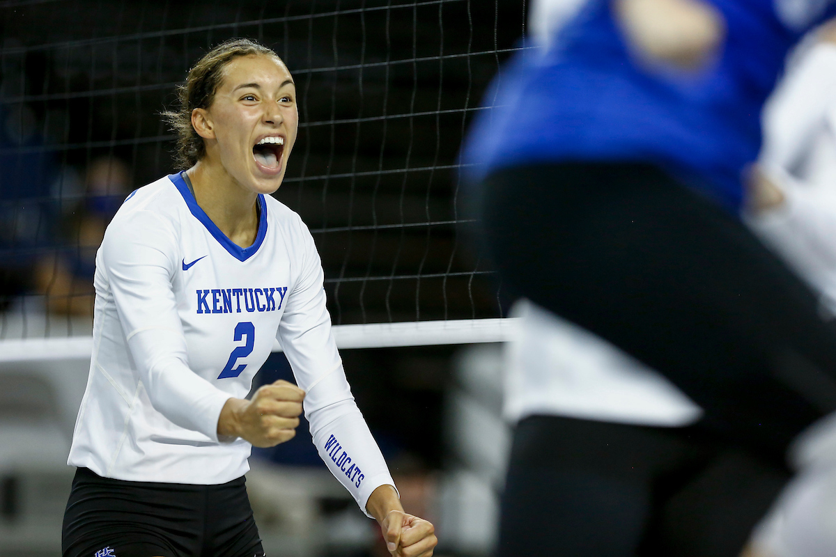 Madi Skinner.

Kentucky loses to Creighton 0 - 3.

Photo by Sarah Caputi | UK Athletics