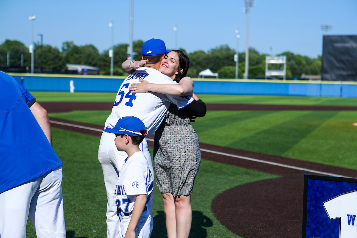 Daniel Harper.2022 Kentucky Baseball Senior Day.Photo by Sarah Caputi | UK Athletics