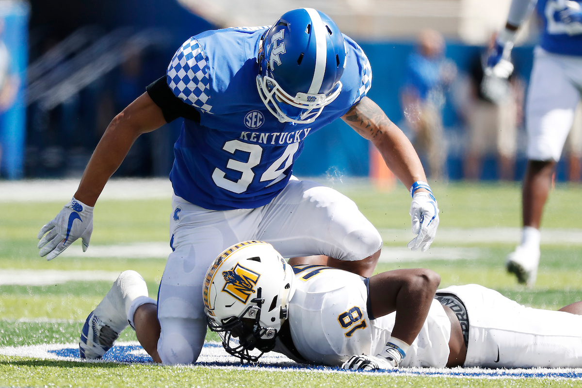 Jordan Jones.

UK football beats Murray State 48-10.

Photo by Chet White | UK Athletics