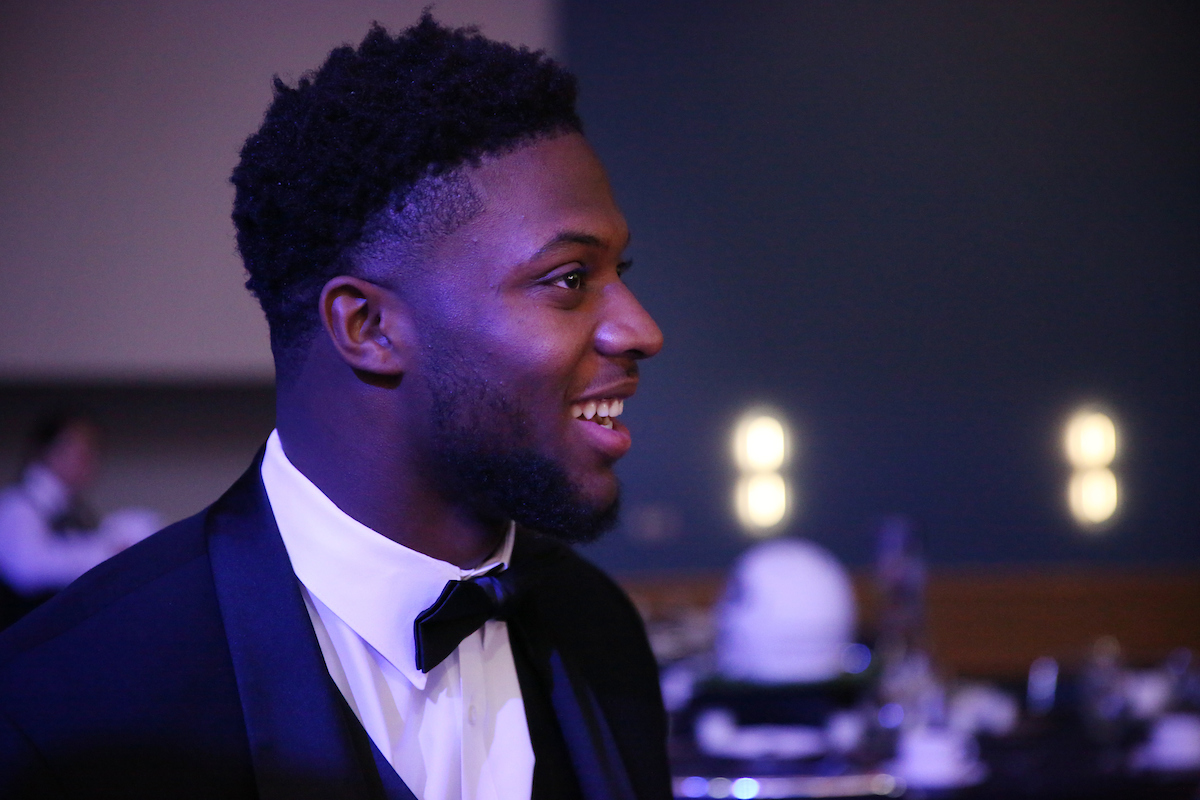 Josh Allen wins the 2018 Nagurski Defensive Player of the Year.  

Photo by Britney Howard  | UK Athletics