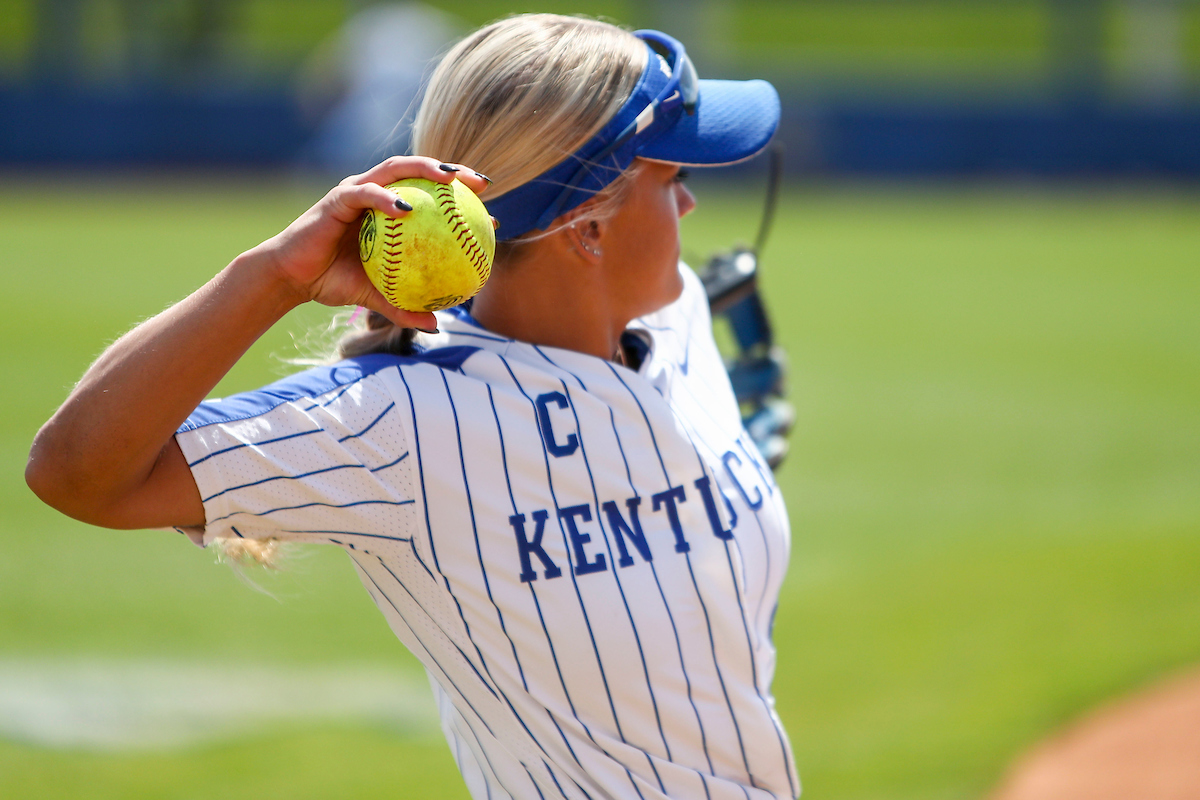 Lauren Johnson.

Kentucky defeats Mississippi State 9-5.

Photo by Sarah Caputi | UK Athletics