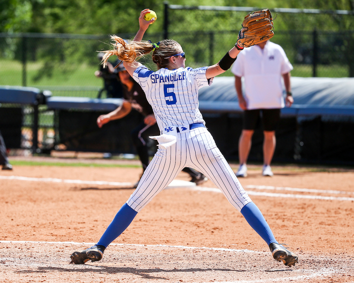Tatum Spangler.

Kentucky defeats Mississippi State 9-5.

Photo by Sarah Caputi | UK Athletics