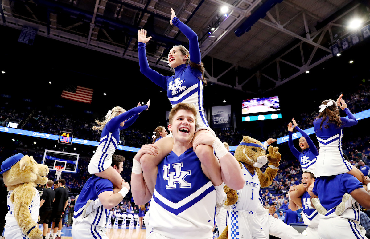 Cheer

UK Men's Basketball beat Winthrop University 87-74 on Wednesday, November 21, 2018.

Photo by Britney Howard  | UK Athletics