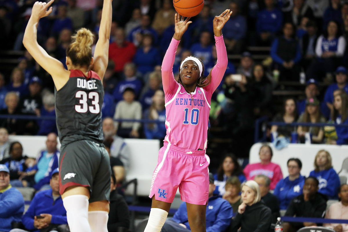 Rhyne Howard

The UK Women's Basketball team beat Arkansas.
Photo by Britney Howard | UK Athletics