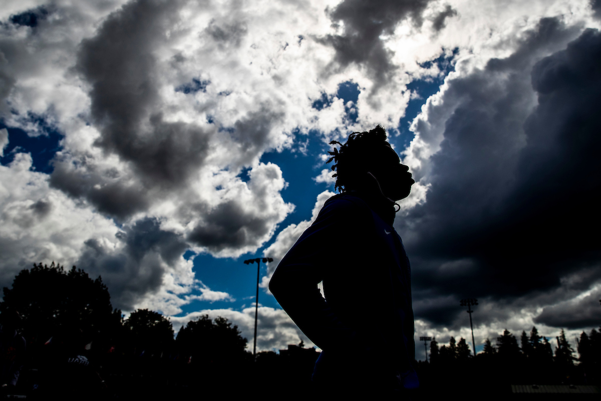 Lance Lang.

Shake out.

NCAA Track and Field Outdoor Championships.

Photo by Chet White | UK Athletics