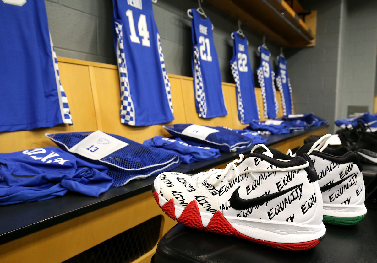 UK locker room. 

UK beats to UNC 80-72. 


Photo By Barry Westerman | UK Athletics