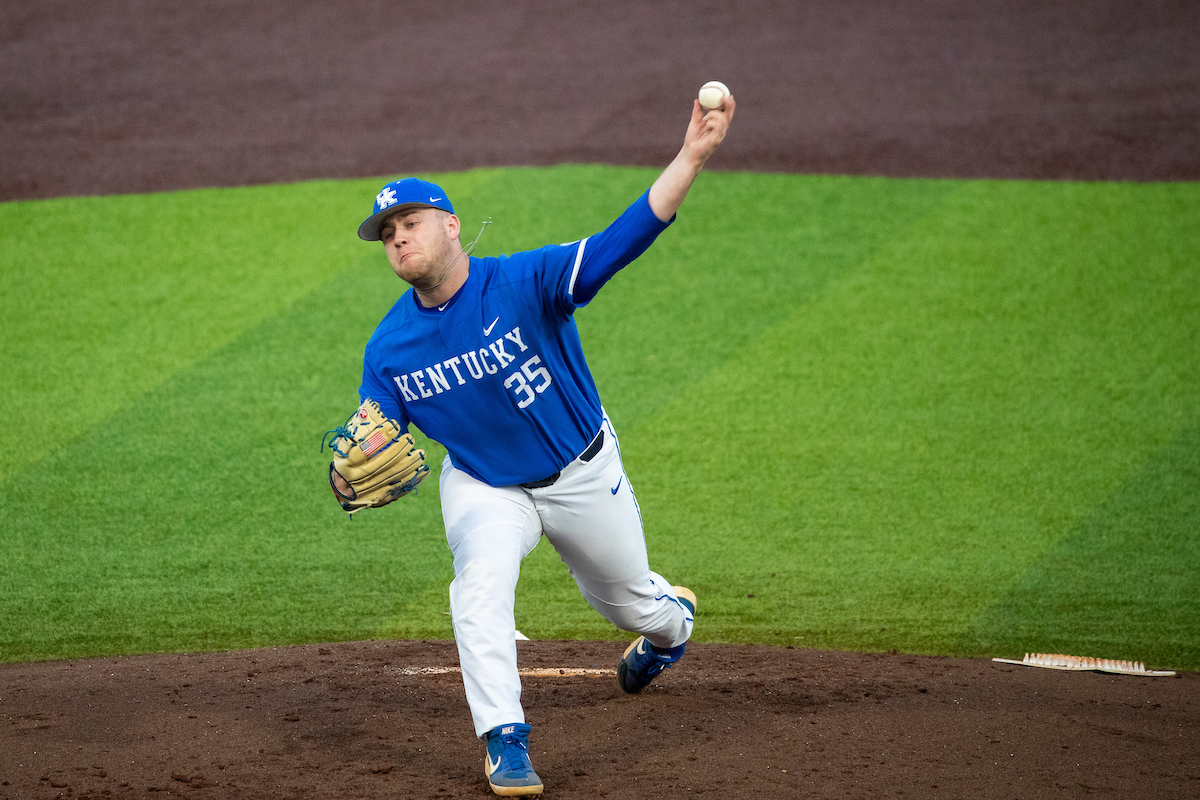 Kentucky Wildcats Cole Daniels (35)Kentucky baseball defeats Xavier 16-3.Photo by Mark Mahan | UK Athletics