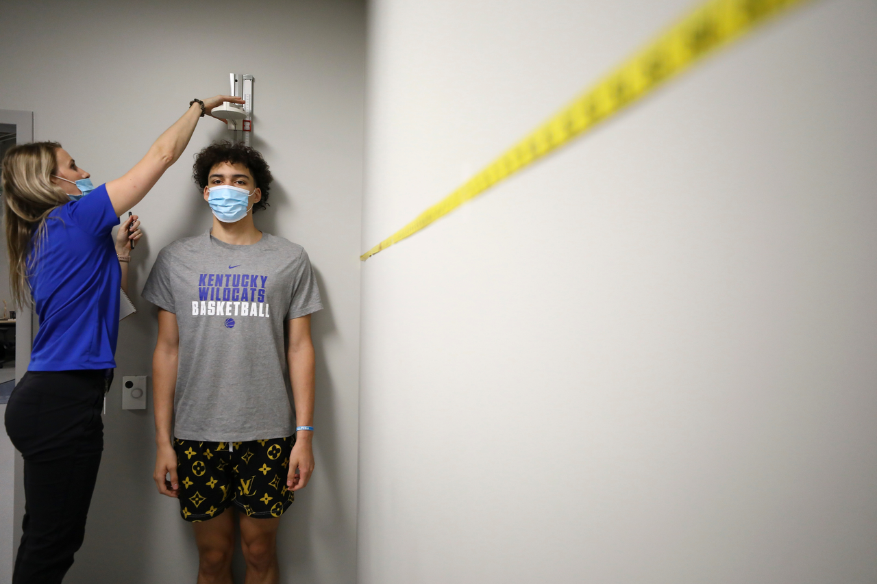 Lance Ware.

The UK men's basketball team at the University of Kentucky Sports Medicine Research Institute. 

Photo by Chet White | UK Athletics