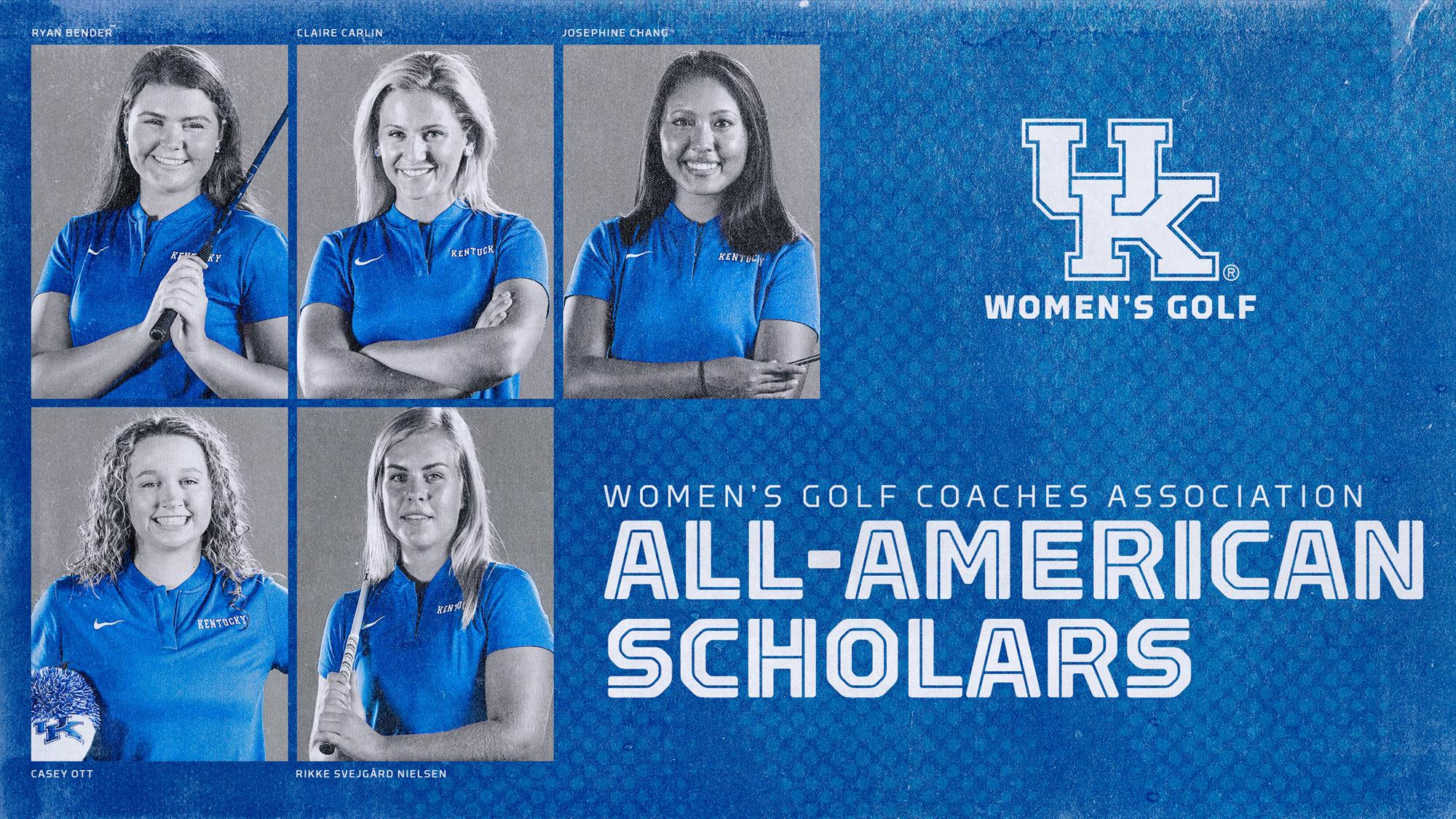 School Record Five UK Women’s Golfers Named WGCA All-American Scholars