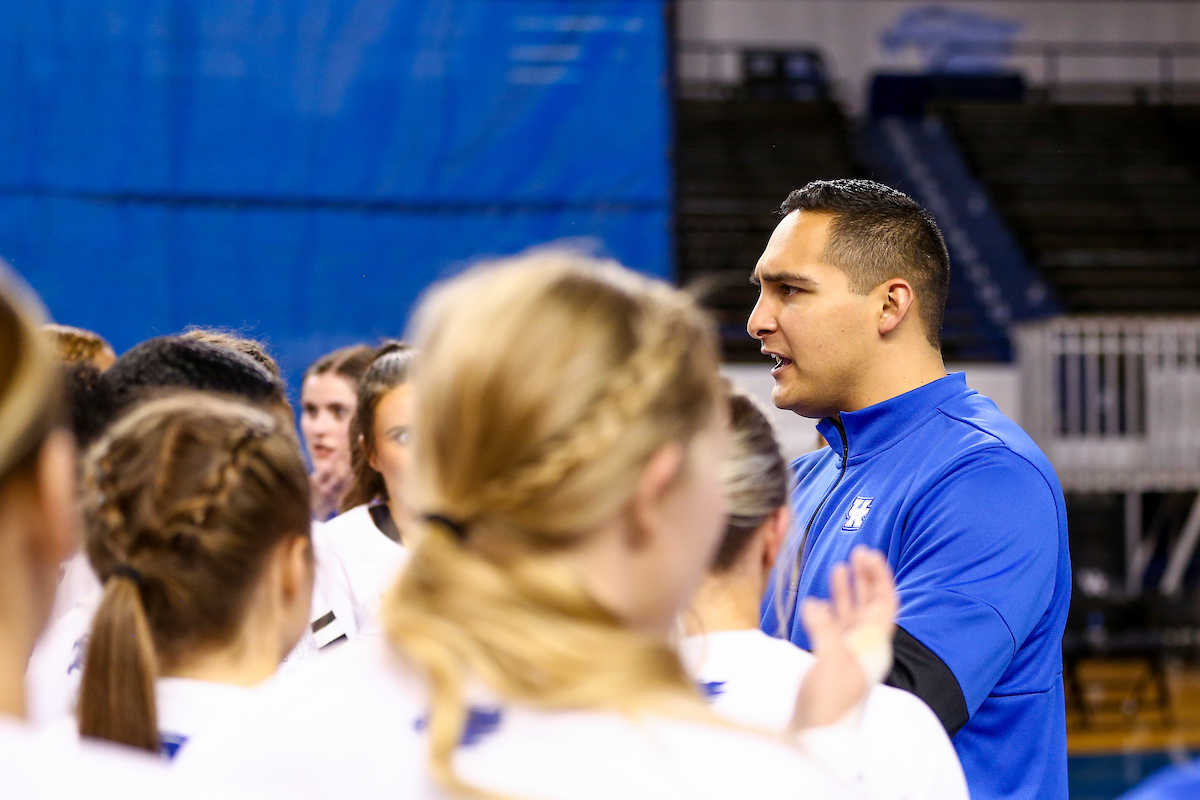 Blair Bergmann.Kentucky Stunt blue and white scrimmage. Photo by Abbey Cutrer | UK Athletics