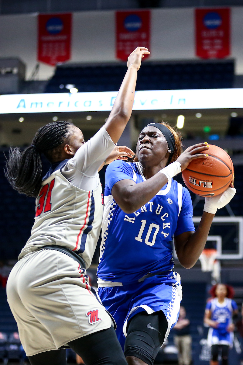 Rhyne Howard. 

Kentucky beat Ole Miss 94-52.

Photo by Eddie Justice | UK Athletics