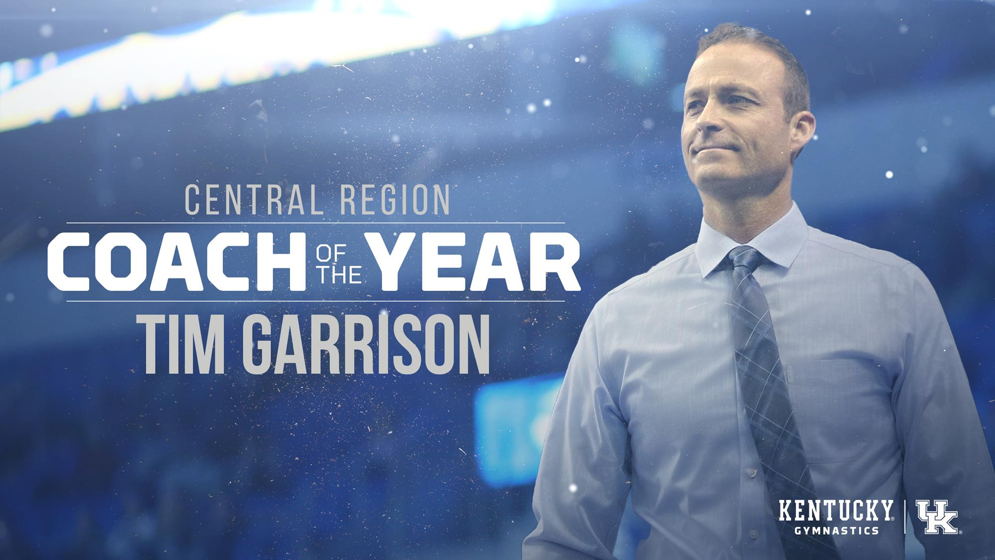 Kentucky Gymnastics Head Coach Tim Garrison Named Central Region Coach of the Year