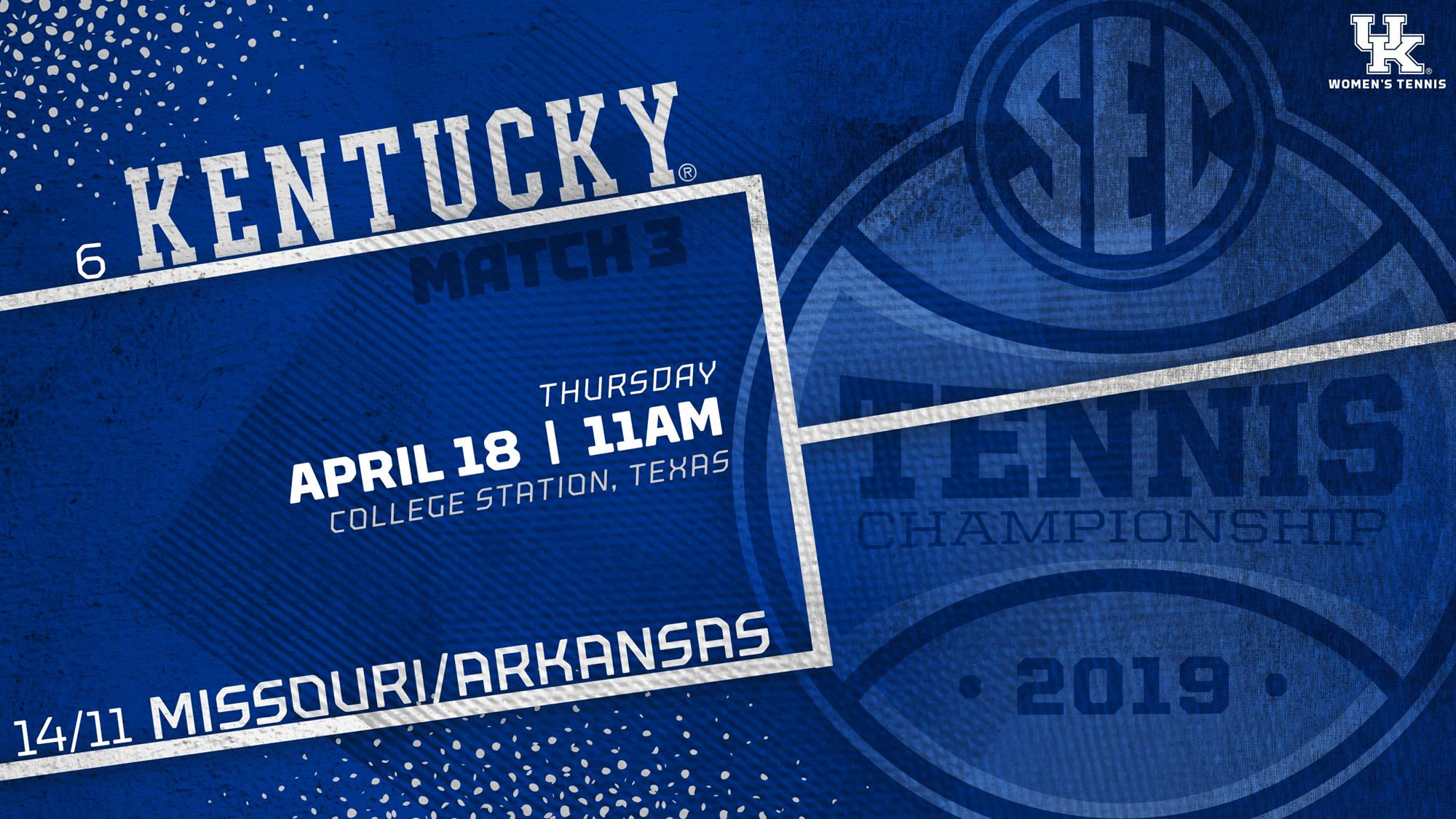 No. 24 UK Women’s Tennis Earns Bye, No. 6 Seed in SEC Championship