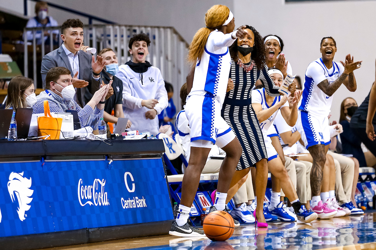 Celebration.

Kentucky beats Mississippi State 81-74.

Photo by Eddie Justice | UK Athletics