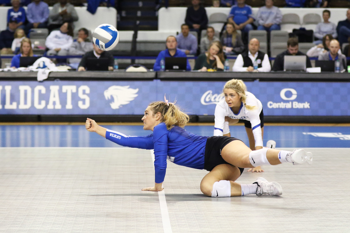 Gabby Curry.

UK Volleyball sweeps Mississippi State 3-0 on Friday, November 9th, 2018 at Memorial Coliseum in Lexington, Ky.

Photo by Alex Martens.