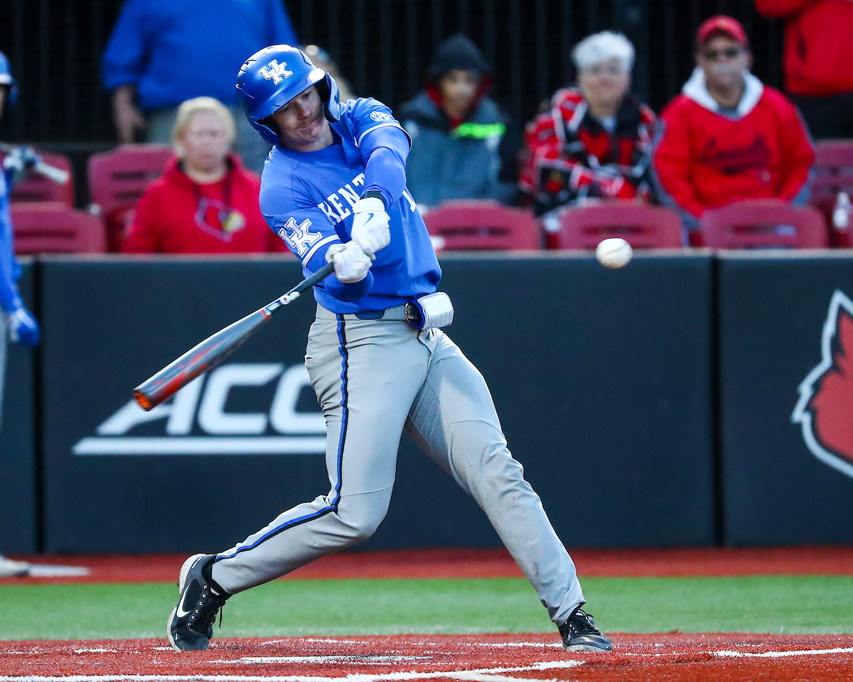 Nolan McCarthy.

Kentucky falls to Louisville 2-4.

Photo by Sarah Caputi | UK Athletics