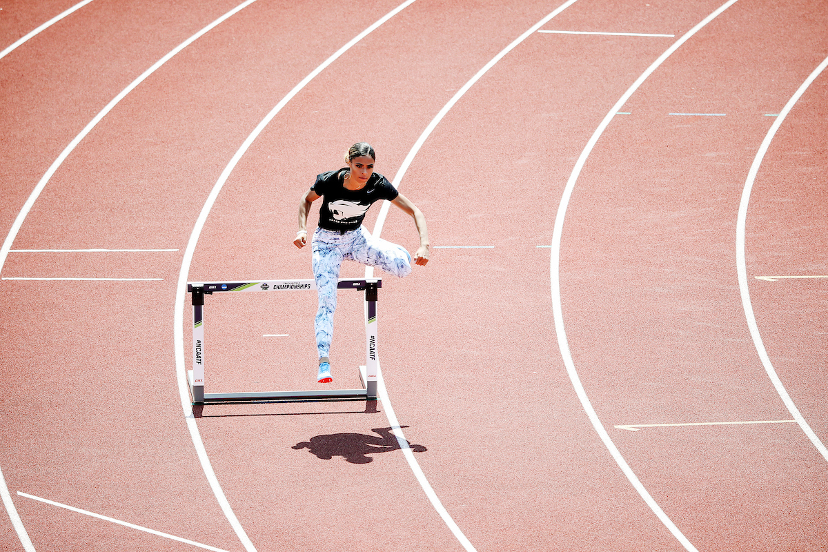 Sydney McLaughlin.

NCAA Track and Field Outdoor National Championships. Eugene, Oregon. Tuesday, June 5, 2018.

Photo by Chet White | UK Athletics