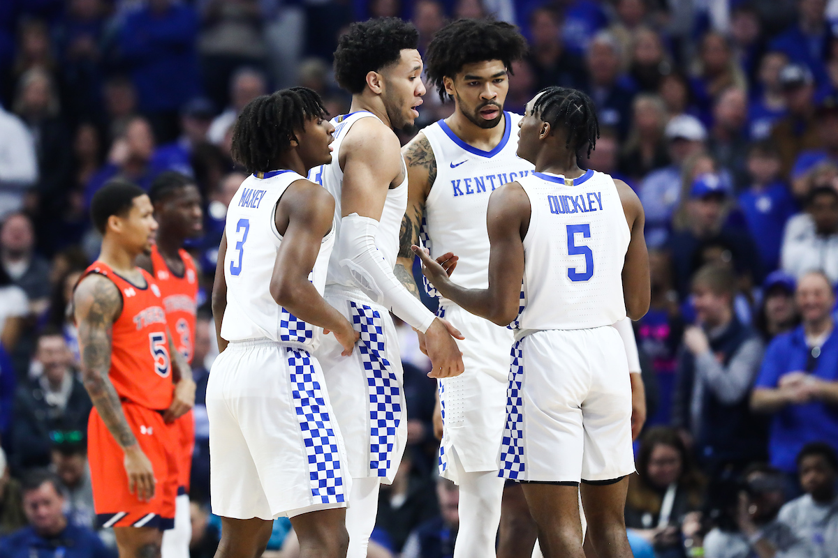Tyrese Maxey. EJ Montgomery. Nick Richards. Immanuel Quickley.

UK beat Auburn 73-66.

Photo by Elliott Hess | UK Athletics