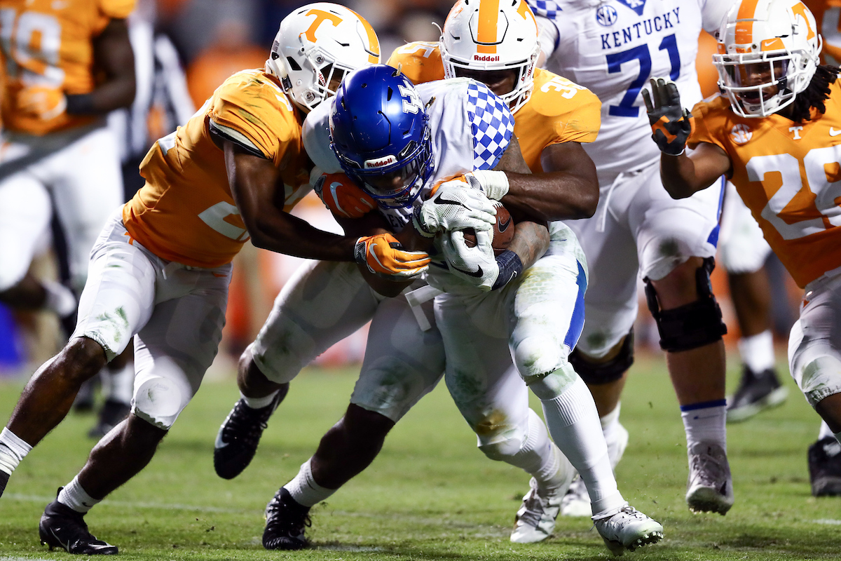 Benny Snell

Football falls to Tennessee, 24-7.


Photo by Elliott Hess | UK Athletics