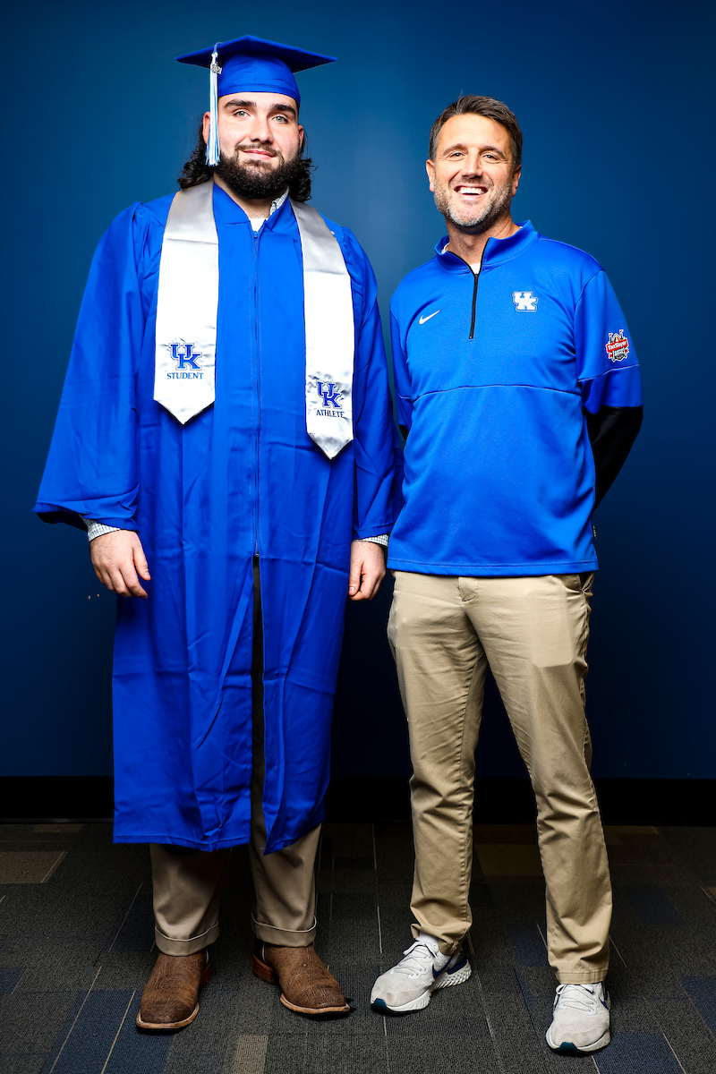 Austin Dotson.

December 2021 Graduation Photos.

Photo by Eddie Justice | UK Athletics