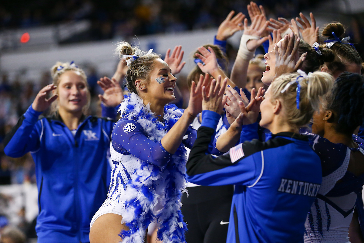 Isabella Magnelli.Kentucky gymnastics loses to Florida.Photo by Tommy Quarles | UK Athletics