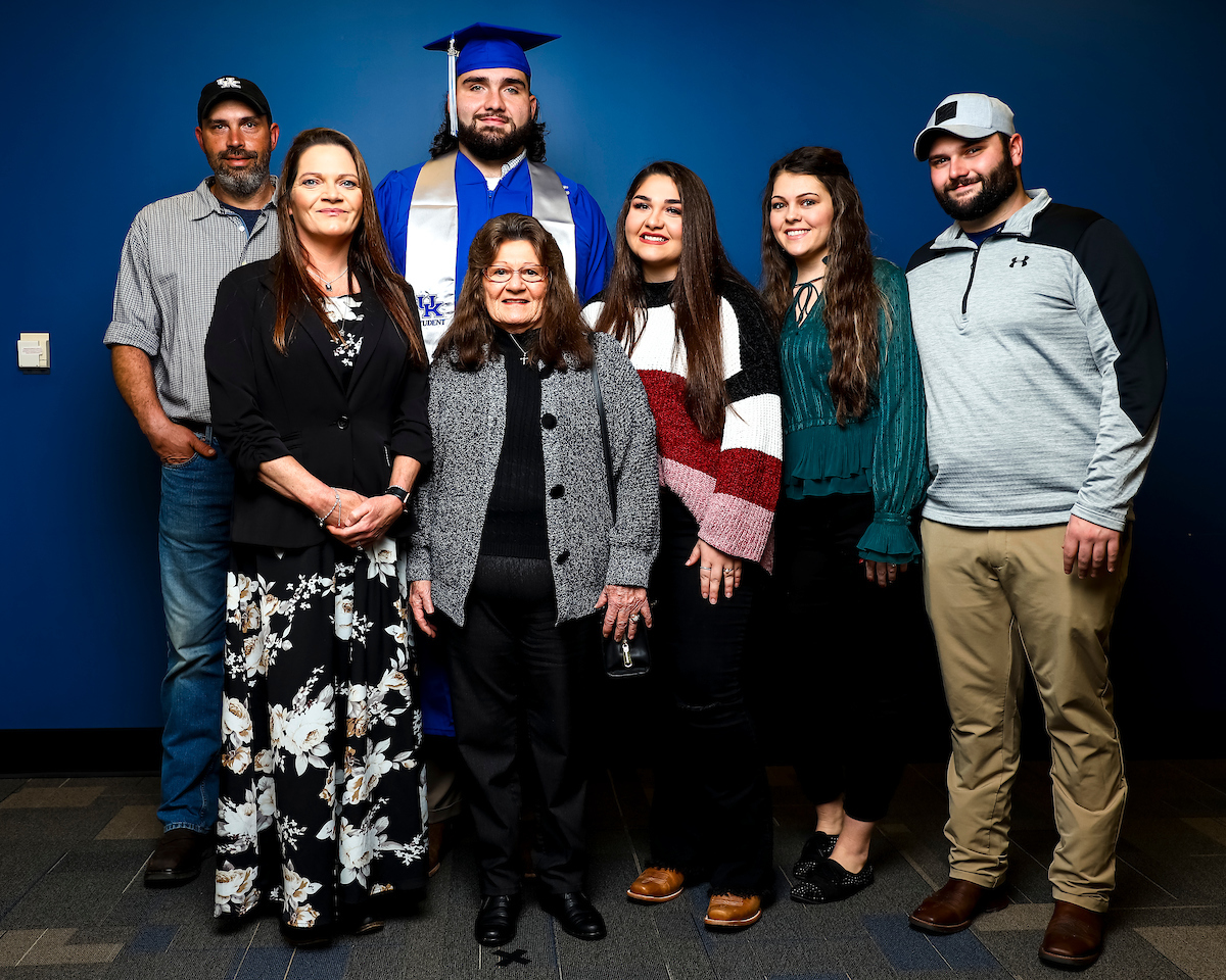 Austin Dotson.

December 2021 Graduation Photos.

Photo by Eddie Justice | UK Athletics