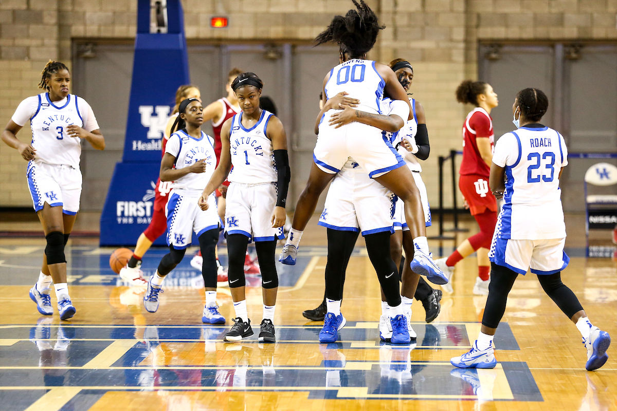 Celebration.  

Kentucky beats Indiana 72-68.

Photo by Eddie Justice | UK Athletics