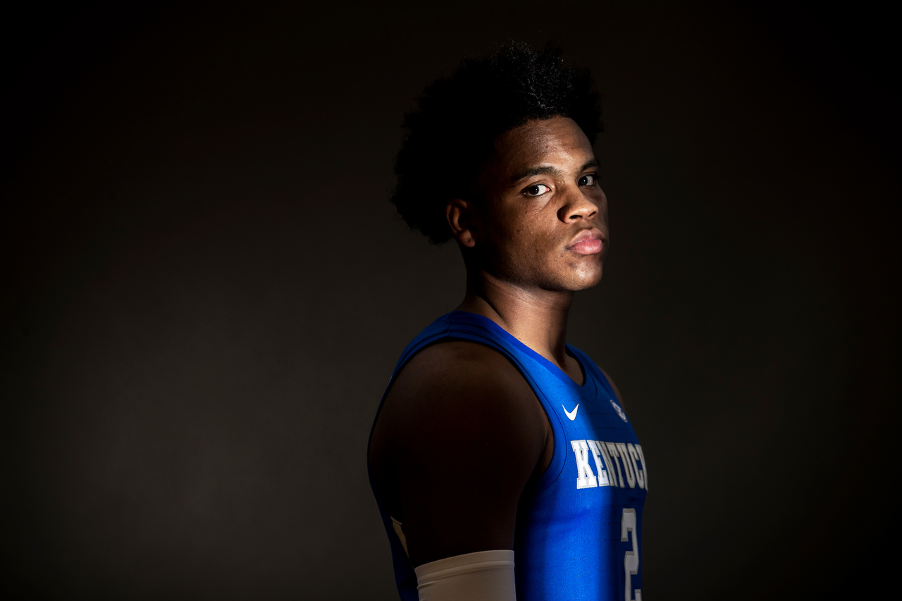 Sahvir Wheeler.

Menâ??s basketball photo day.

Photos by Chet White | UK Athletics
