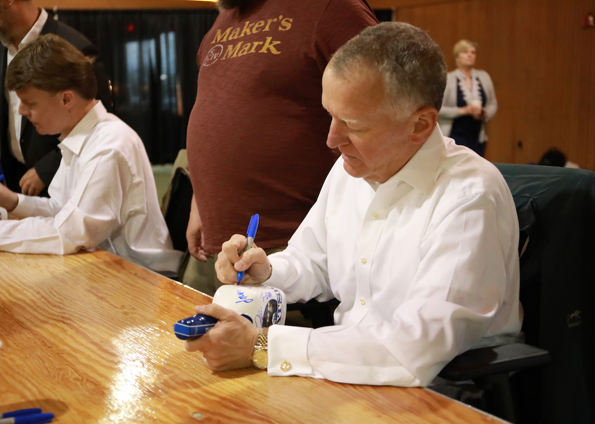 Bill Thomason.

Members of the 2012 national championship team at the 2019 Maker's Mark Bottle signing event.

Photo by Noah J. Richter | UK Athletics