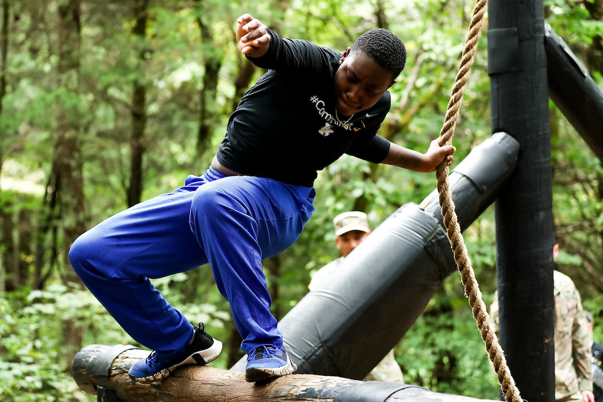 Dreuna Edwards.

Kentucky Women’s Basketball team bonding trip to Fort Campbell.

Photo by Eddie Justice | UK Athletics