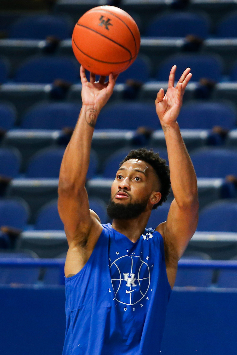 Davion Mintz.

Men’s basketball scrimmage at Rupp Arena.

Photo by Hannah Phillips | UK Athletics