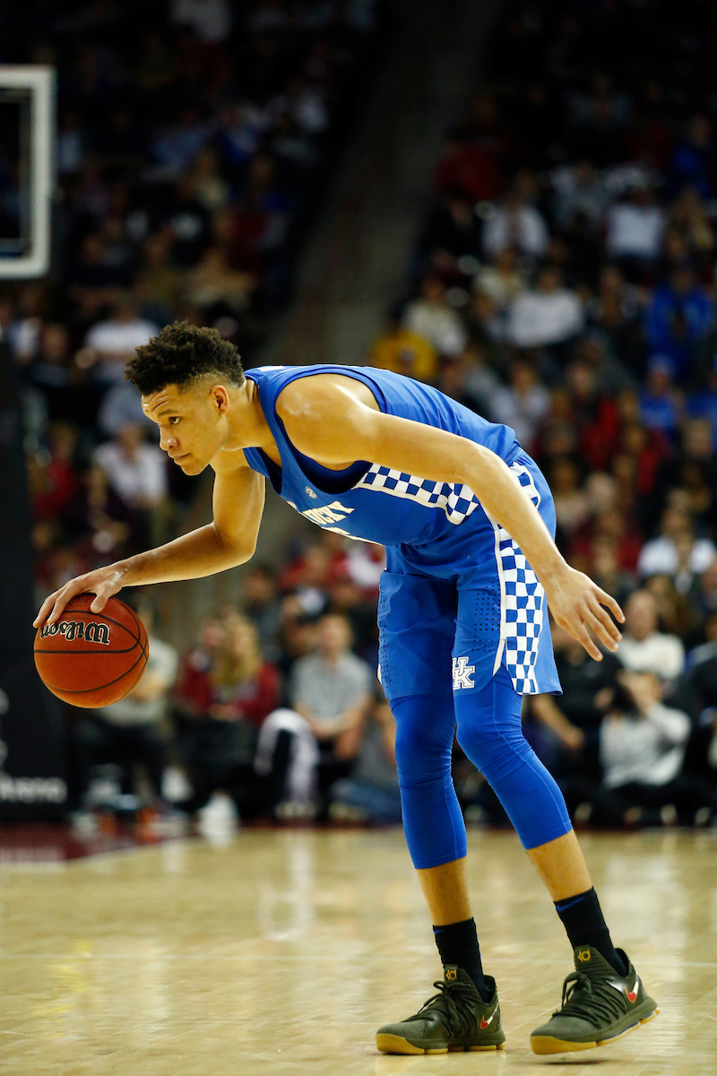 Kevin Knox.

The University of Kentucky men?s basketball falls to South Carolina 76-68 on Wednesday, 
January 16th, 2018, at Colonial Life Arena in Columbia, SC.

Photo by Quinn Foster I UK Athletics