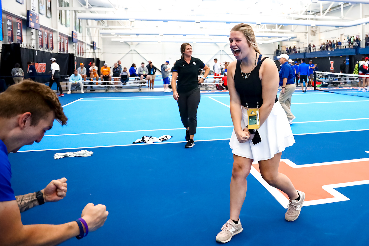 Celebration.

Kentucky beats Ohio State 4-1.

Photo by Eddie Justice | UK Athletics