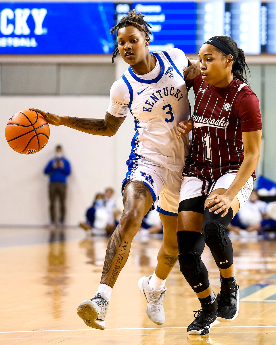 Jazmine Massengill.

Kentucky loses to South Carolina 59-50..

Photo by Eddie Justice | UK Athletics