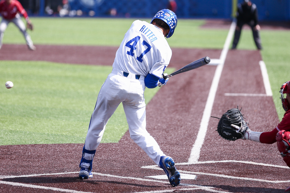 Ryan Ritter.

Kentucky beats Alabama 11 - 0.

Photo by Sarah Caputi | UK Athletics