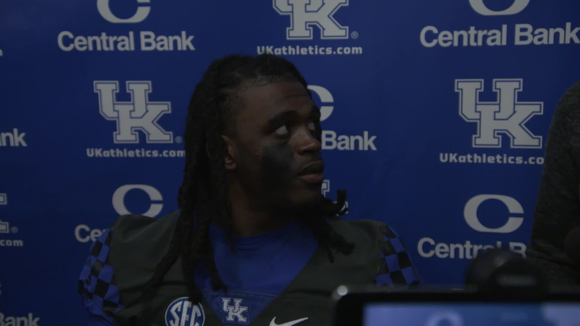 FB: Wilson, Ali, Bowden, Rose - Blue-White Postgame