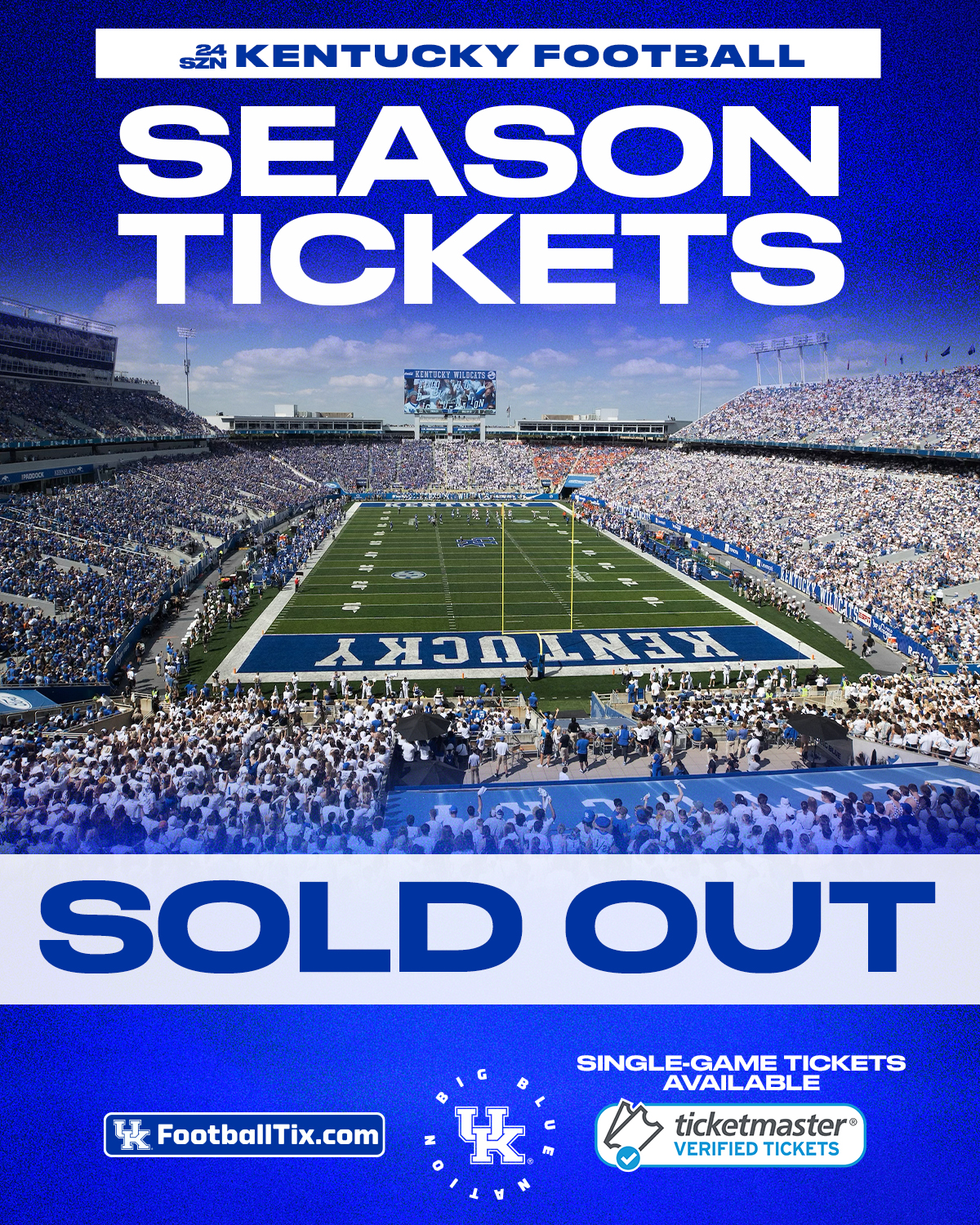 2024 Kentucky Football Season Ticket Packages Sold Out – UK Athletics