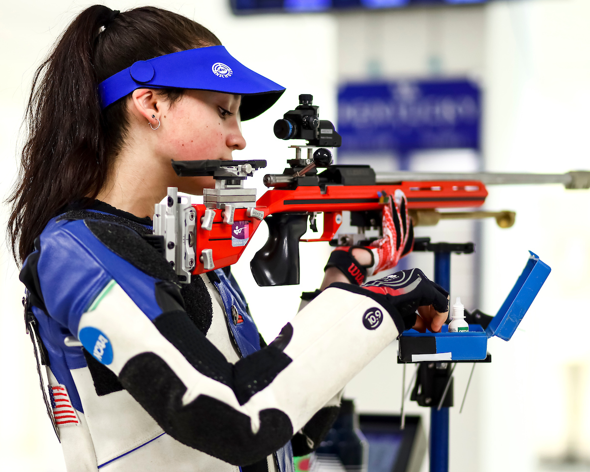 Mary Tucker. 

Kentucky Rifle vs Morehead St.

Photo by Eddie Justice | UK Athletics