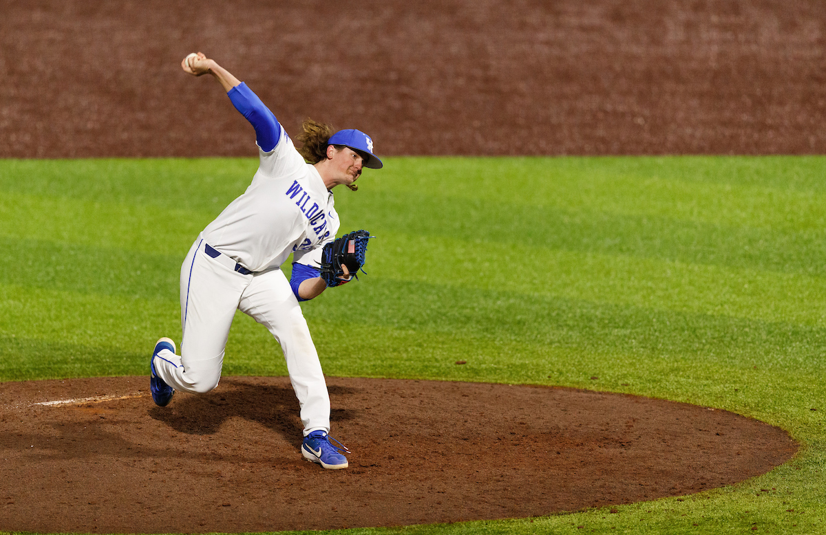 Hunter Rigsby.


Kentucky baseball defeated EKU 7-3 on opening day at Kentucky Proud Park. 

Photo by Elliott Hess | UK Athletics