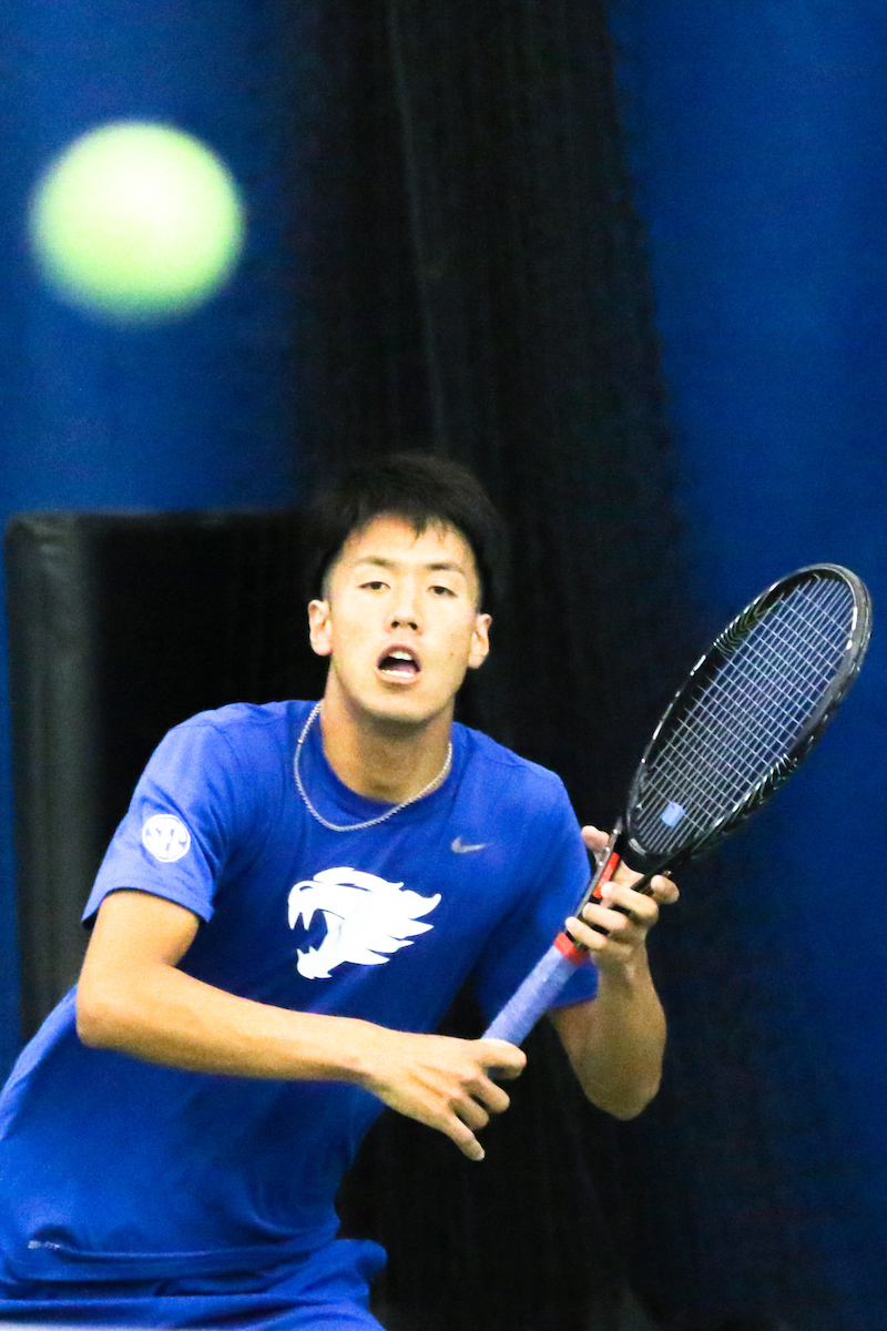 Ryo Matsumura. 

Kentucky men's tennis falls to Tennessee 0-4 on Sunday, April 14th..

Photo by Eddie Justice | UK Athletics