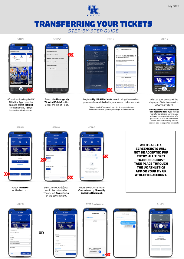 Transferring Your Tickets