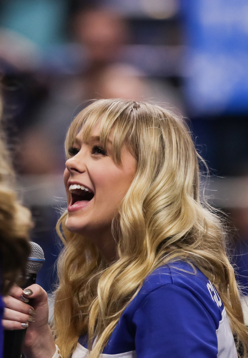 Devore Ledridge. 

The University of Kentucky gymnastics team beats Arkansas with a winning score of 195.275 on Excite Night

Photo by Eddie Justice | UK Athletics