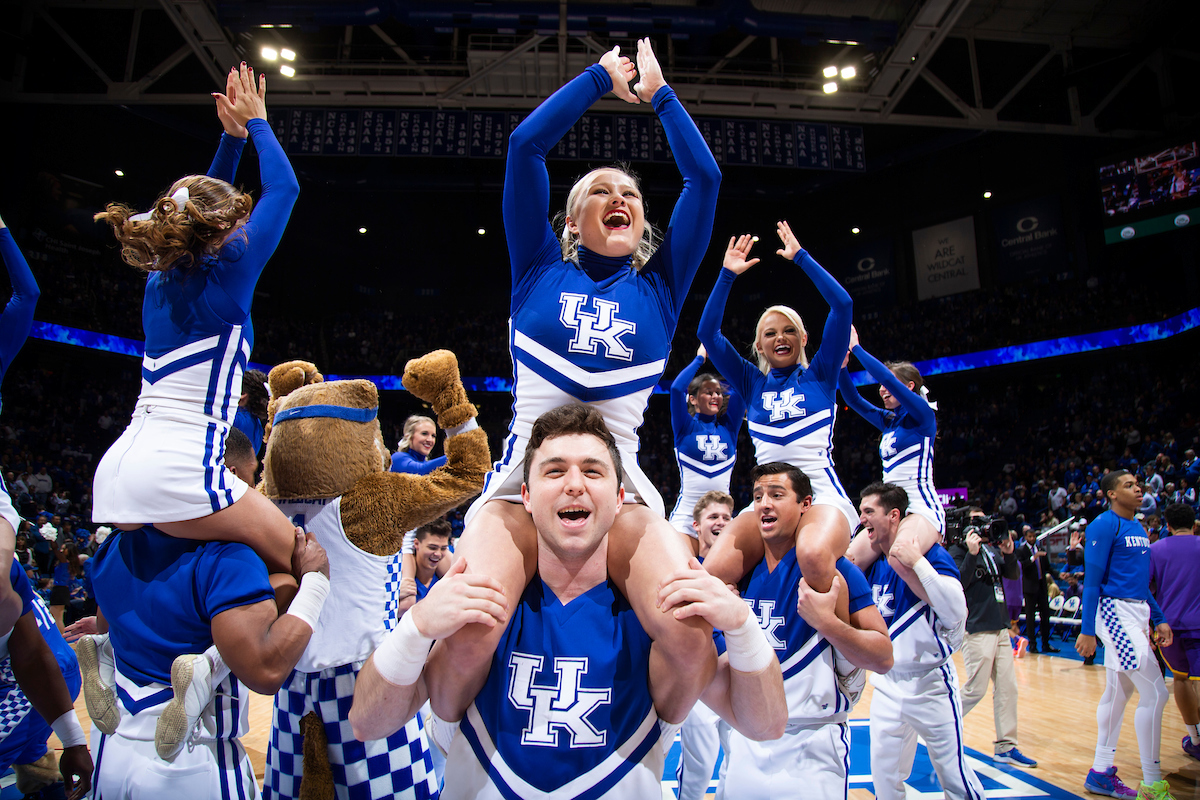 Cheerleaders.

UK falls to LSU 73-71.

Photo by Chet White | UK Athletics