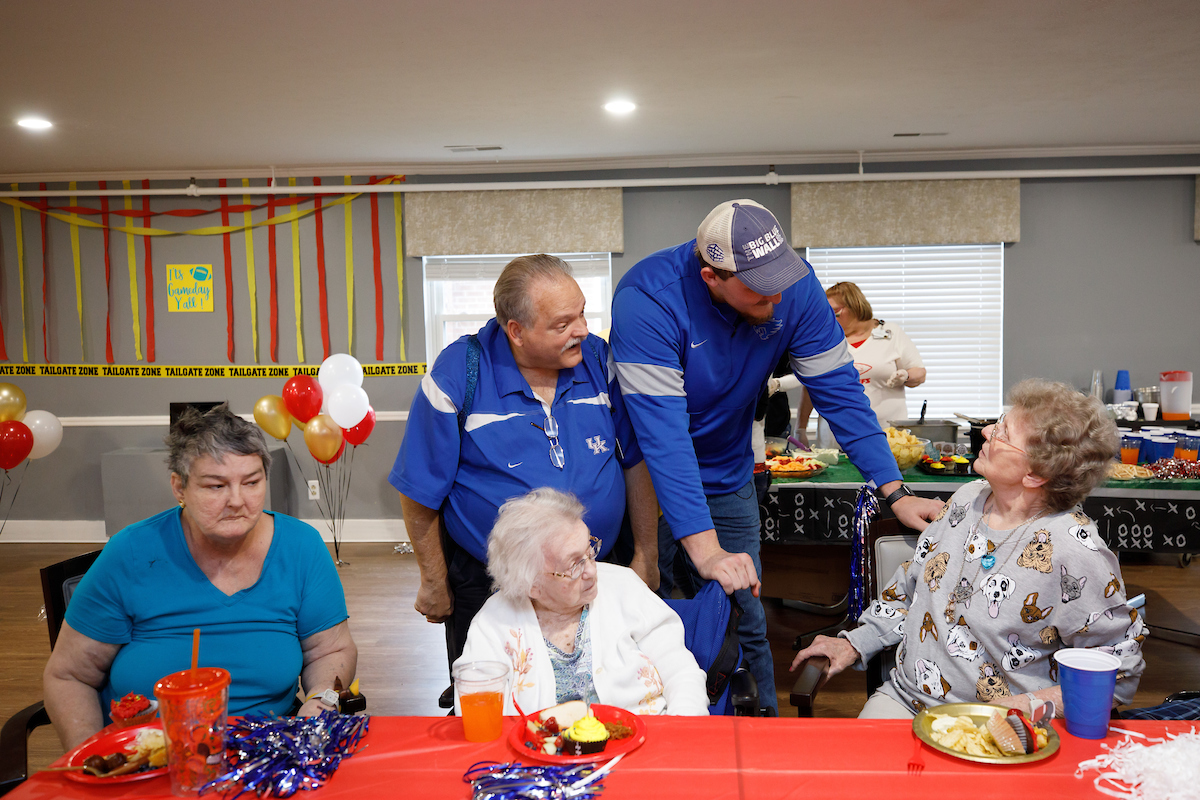 Cambridge Place named its dining hall the “Landon Young Dining Hall” for his support of the retirement home throughout his Wildcat career.  


Photo by Elliott Hess | UK Athletics
