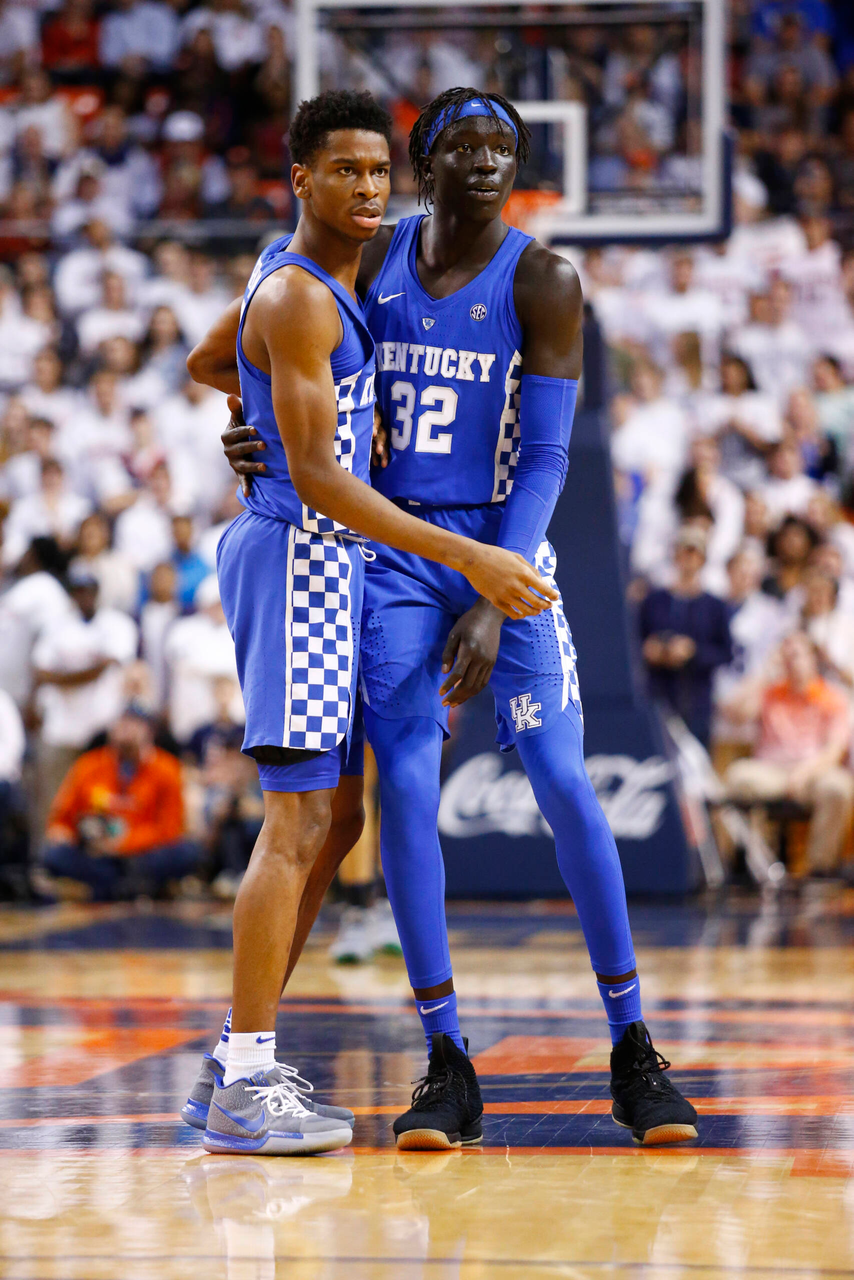 Wenyen Gabriel. Shai Gilgeous-Alexander.

The University of Kentucky men's basketball falls to Auburn 76-66 at the Auburn Arena on Wednesday, February 14th, 2018 in Auburn, Alabama.

Photo by Quinn Foster I UK Athletics