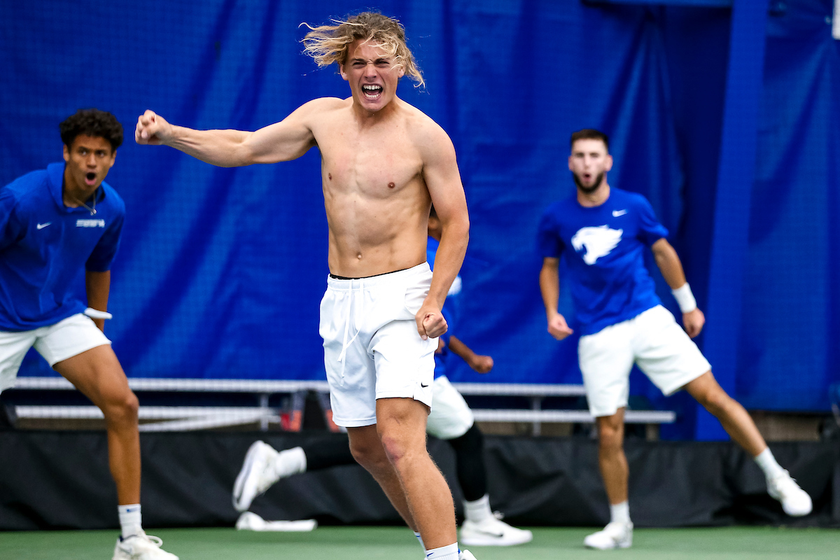 Celebration.

Kentucky defeats Tennessee 4-3.

Photo by Eddie Justice | UK Athletics