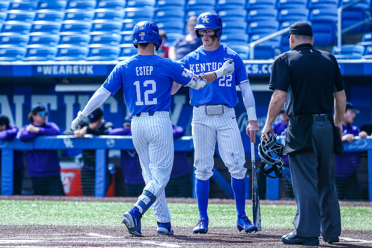 Chase Estep and John Thrasher.

Kentucky defeats High Point 14-3.

Photo by Sarah Caputi | UK Athletics