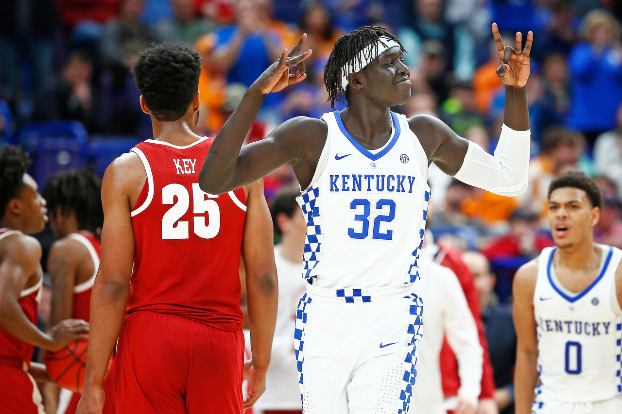 Wenyen Gabriel.

The University of Kentucky men's basketball team beat Alabama 86-63 in the semifinals of the 2018 SEC Men's Basketball Tournament at Scottrade Center in St. Louis, Mo., on Saturday, March 10, 2018.

Photo by Chet White | UK Athletics