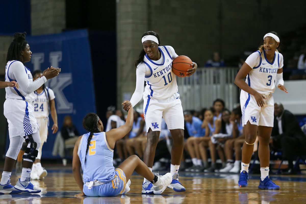 Rhyne Howard.

UK women's basketball beat Southern 91-41.

Photo by Hannah Phillips | UK Athletics