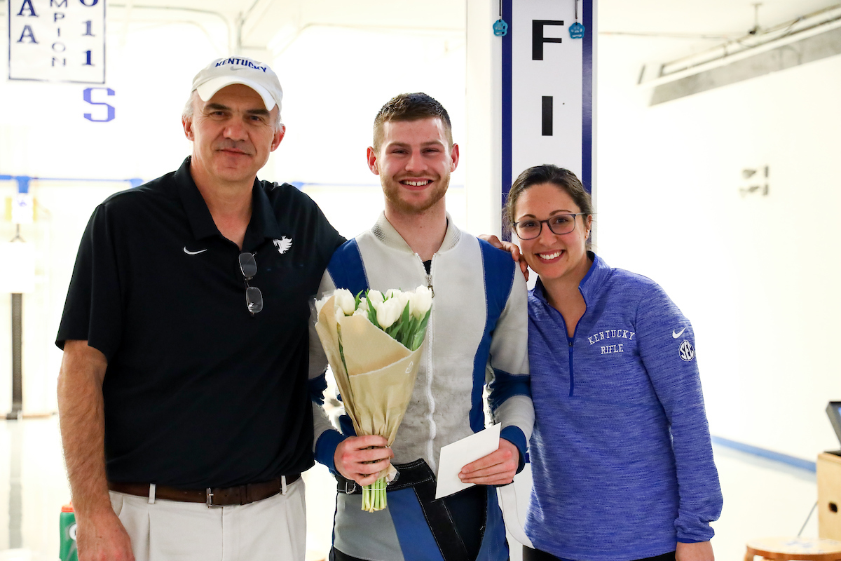 Ian Foos. 

Kentucky vs Morehead State rifle.

Photo by Eddie Justice | UK Athletics